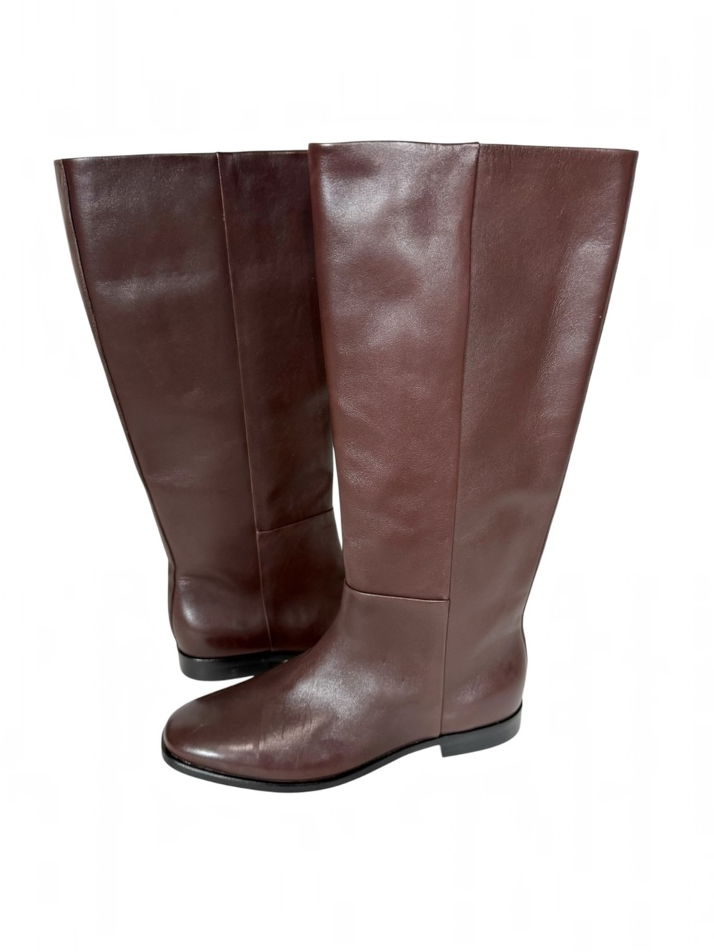 Vince Martell Womens Ganache Brown Knee High Minimalist Riding Boot Size 7.5
